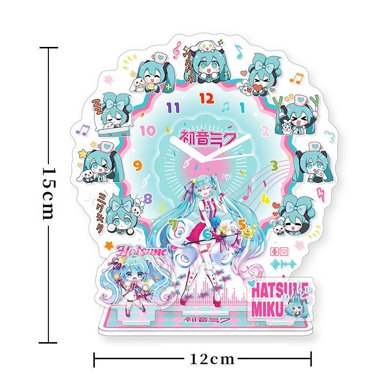 Acrylic Cosplay Prop - Jam Akrilik Anime Hatsune Miku, Dekorasi