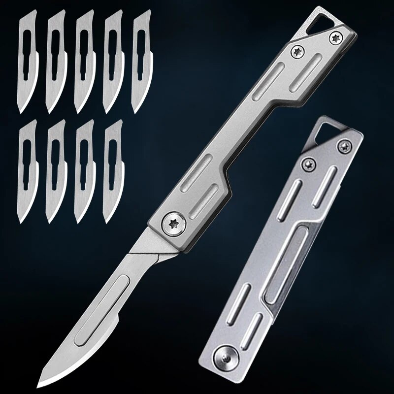 Craft Knife Set - Pisau lipat baja tahan karat, Kit