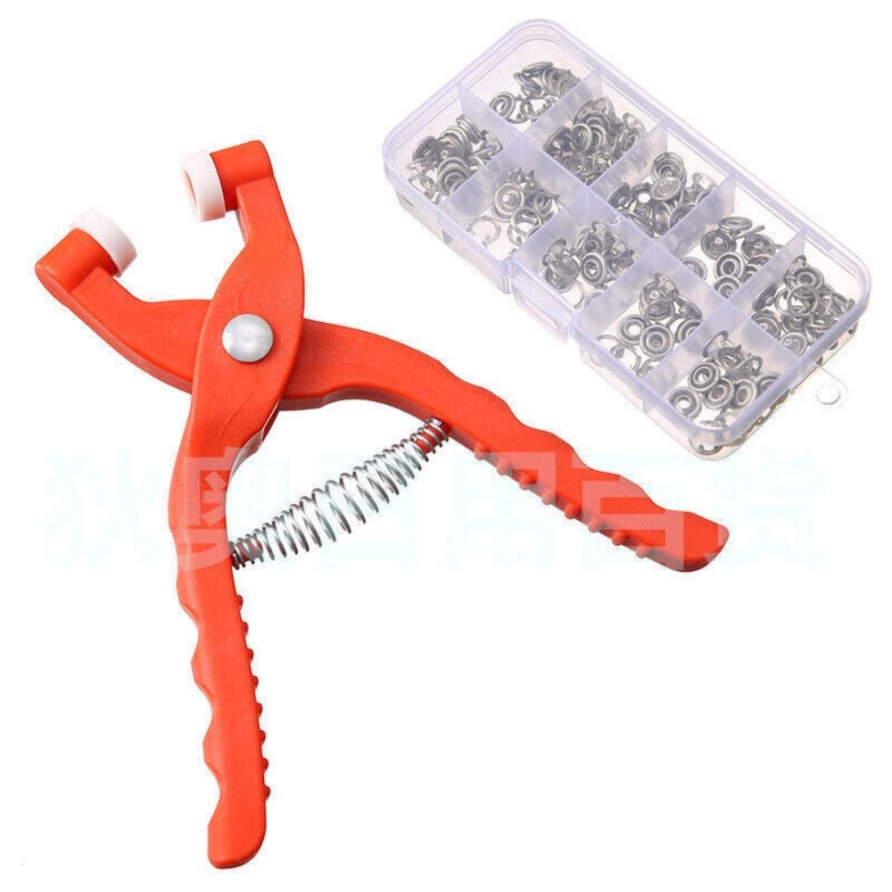 Snap Fastener Set - Tang Crimping Alat Instalasi Alat Rajut