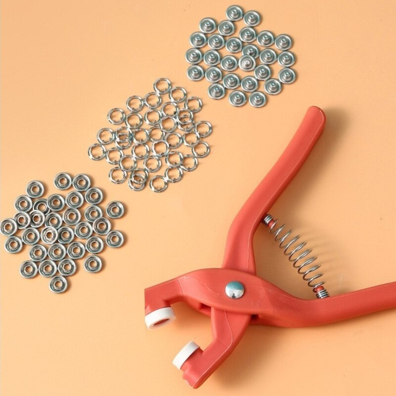 Snap Fastener Set - 50 Set tang jepit lima rahang