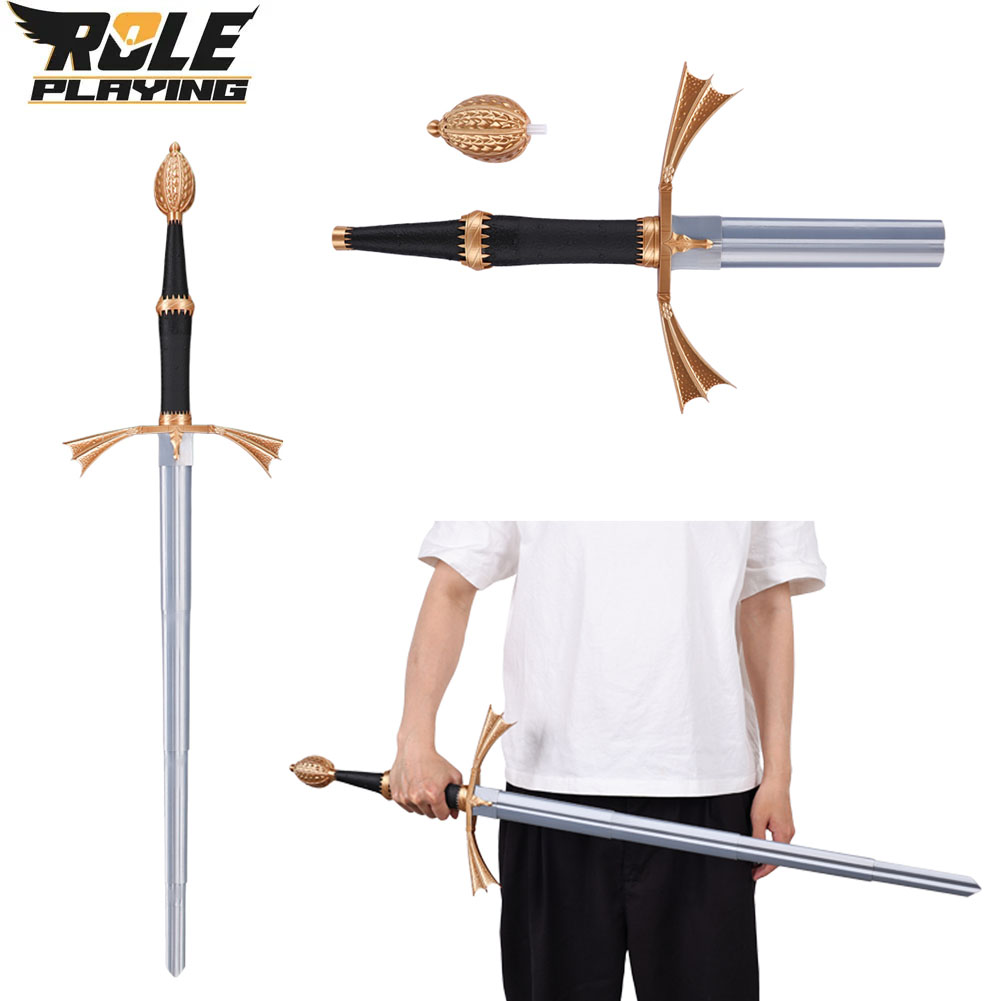 Cosplay Prop Dagger - Daemon Cosplay Pisau Plastik Perak Dapat