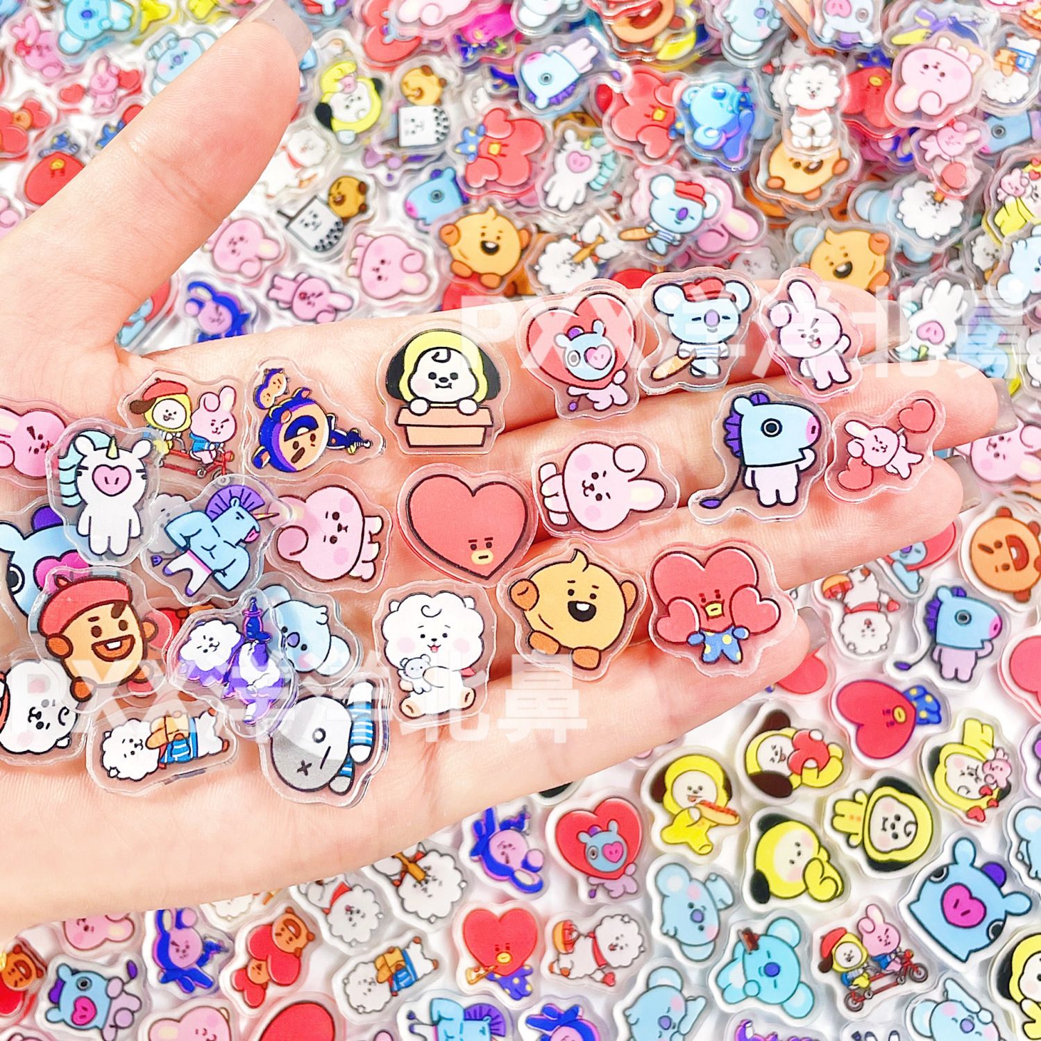 Acrylic Cosplay Prop - 100 pcs BT21 BTS aksesoris akrilik