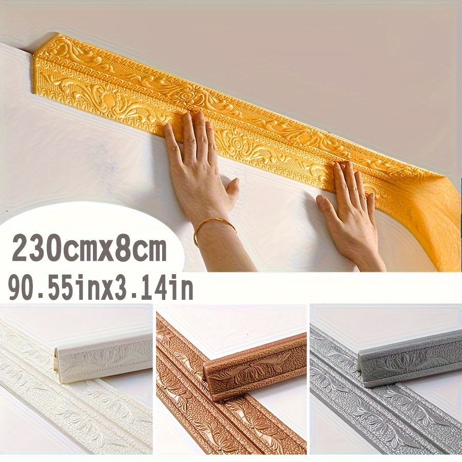 Craft Foam Roll - Stiker Strip busa tepi dinding 230cm,