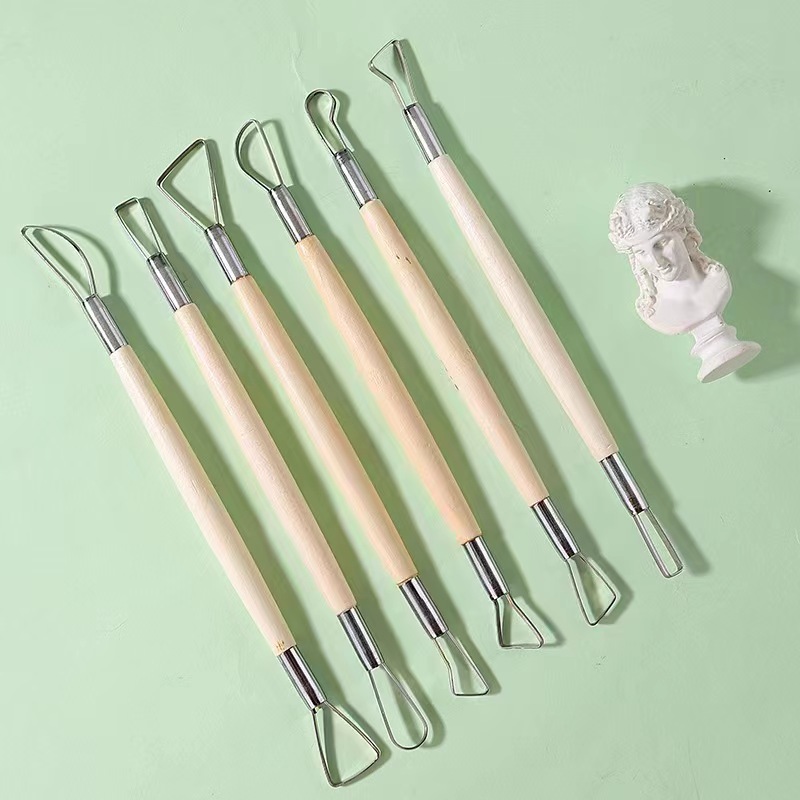 Craft Knife Set - 6 buah alat ukir patung tanah