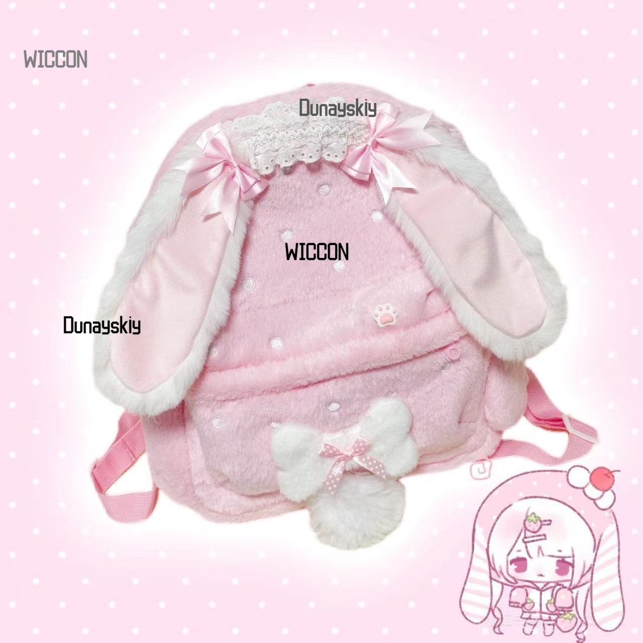Jirai Kei Lolita Rabbit Ear St - Cosplay Prop Bag ulasan dan harga