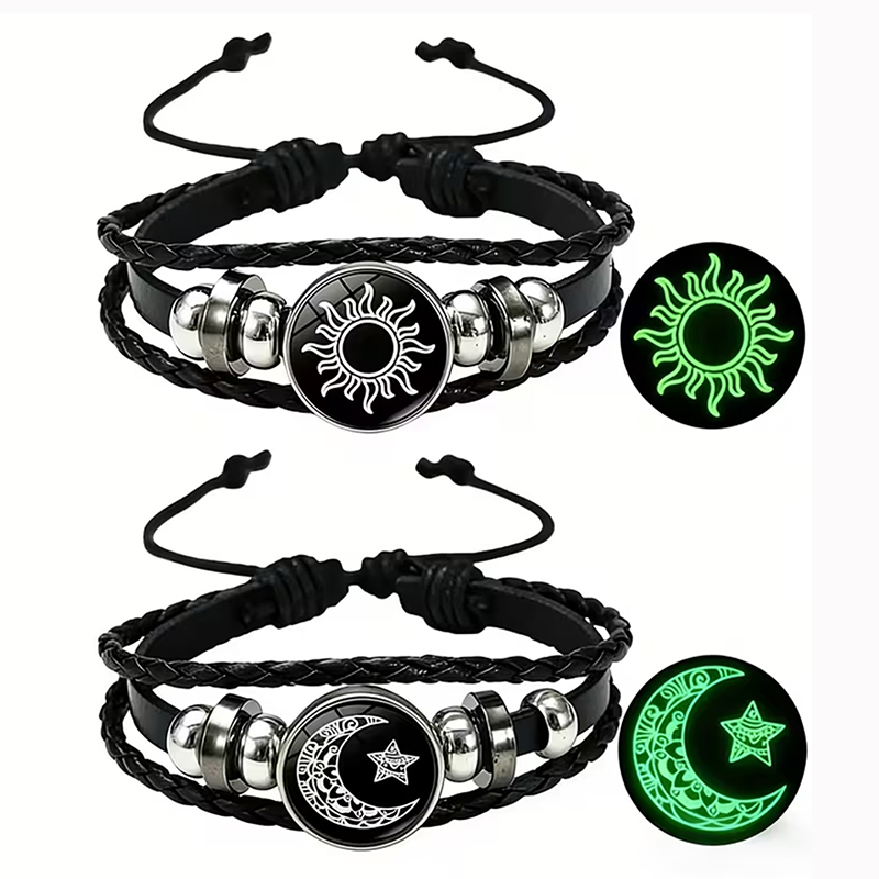 2Pcs Gelang Pasangan Glow in t - Snap Fastener Set ulasan dan harga