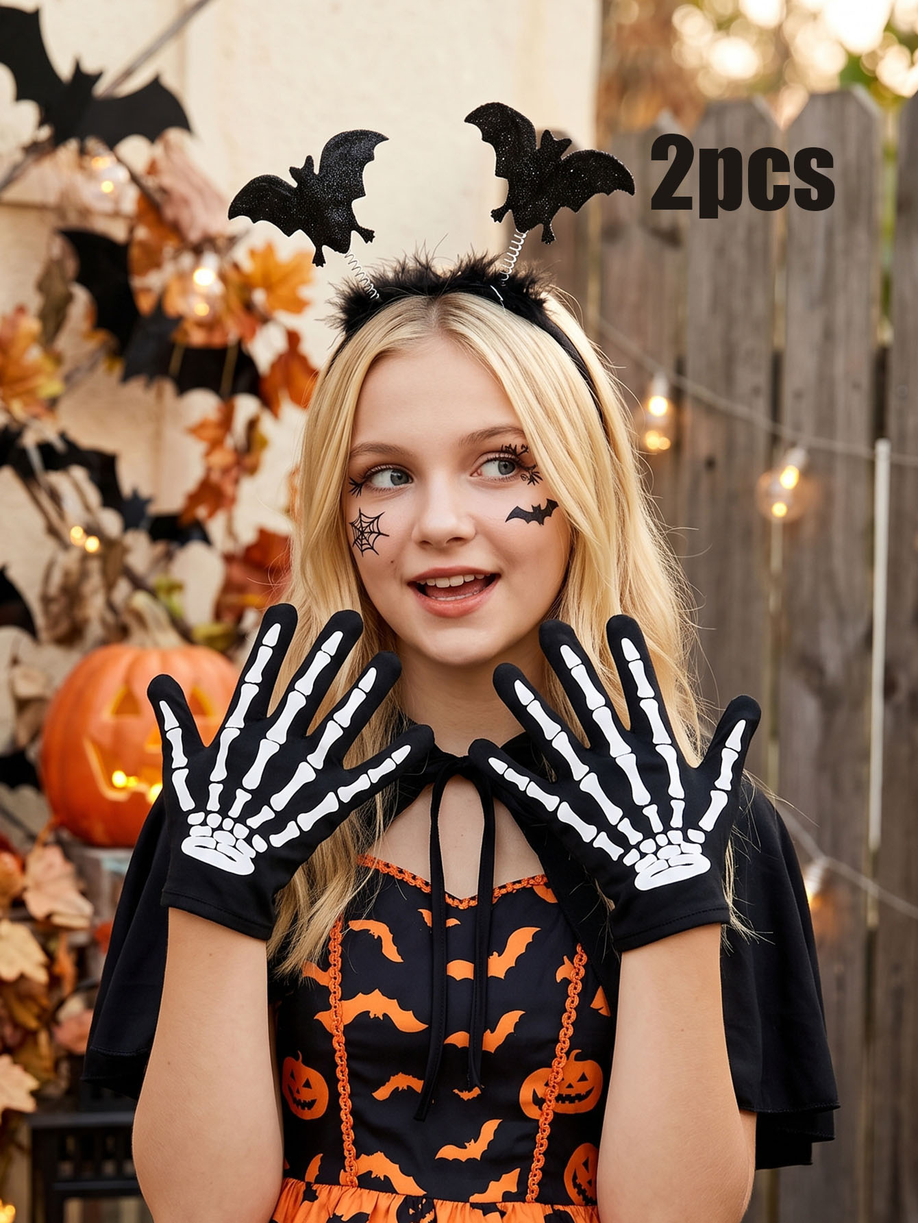 2 Buah Set Aksesori Halloween  - Cosplay Bat Prop ulasan dan harga