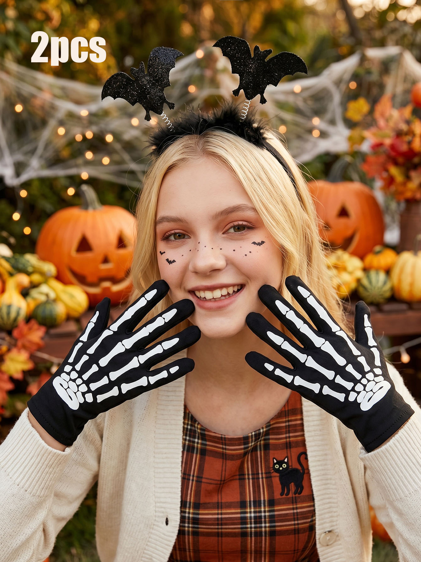 2 Buah Set Aksesori Halloween  - Cosplay Bat Prop ulasan dan harga