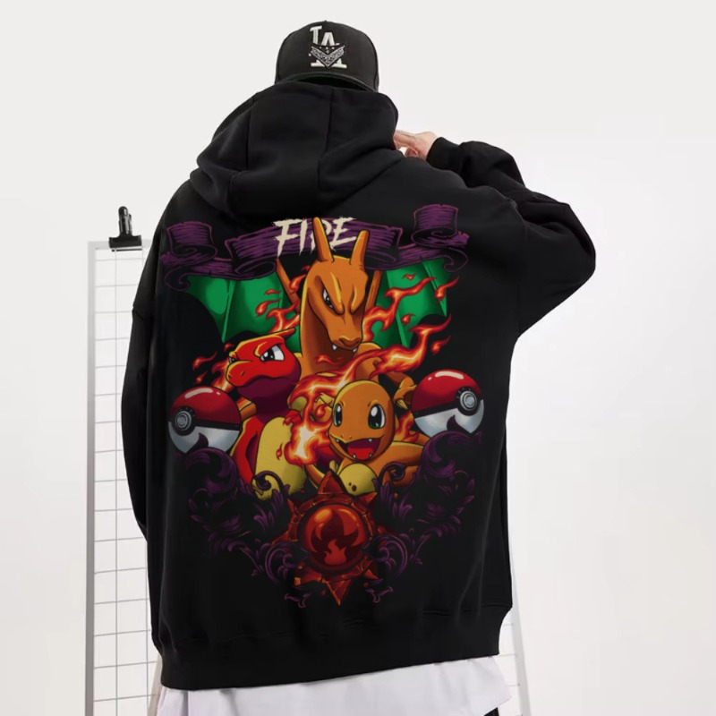 Sweater Hoodie Beludru Y2K Hal - Cosplay Flame Prop ulasan dan harga