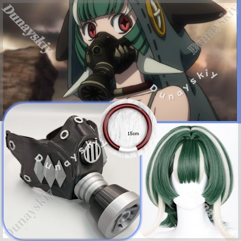 Guita Cyberpunk Gas Mask Green - Cosplay Prop 3D Print ulasan dan harga