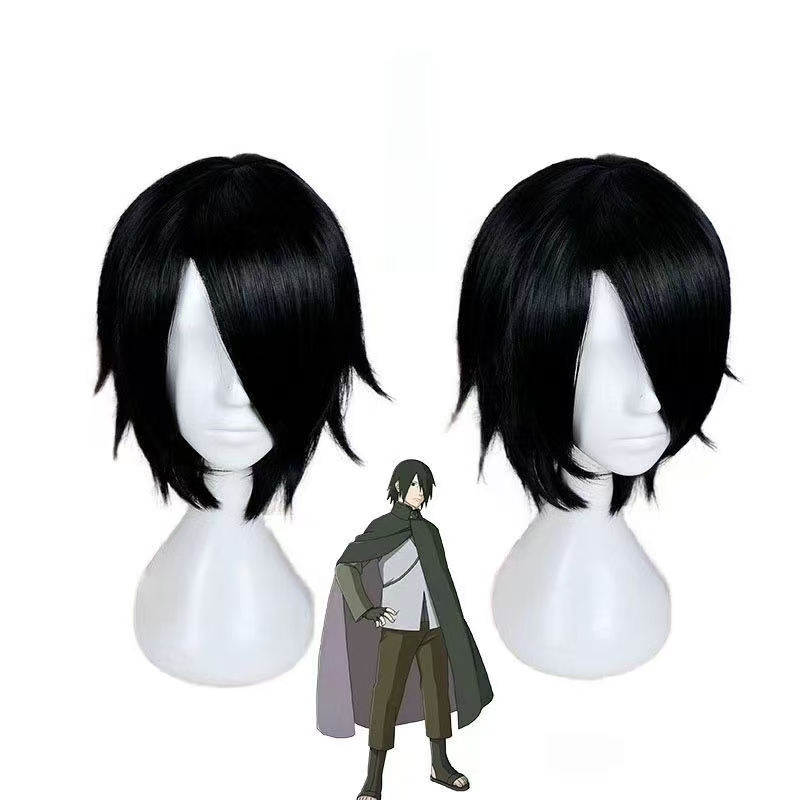 Wig Cosplay Anime Sasuke Borut - Wig Fiber Net ulasan dan harga