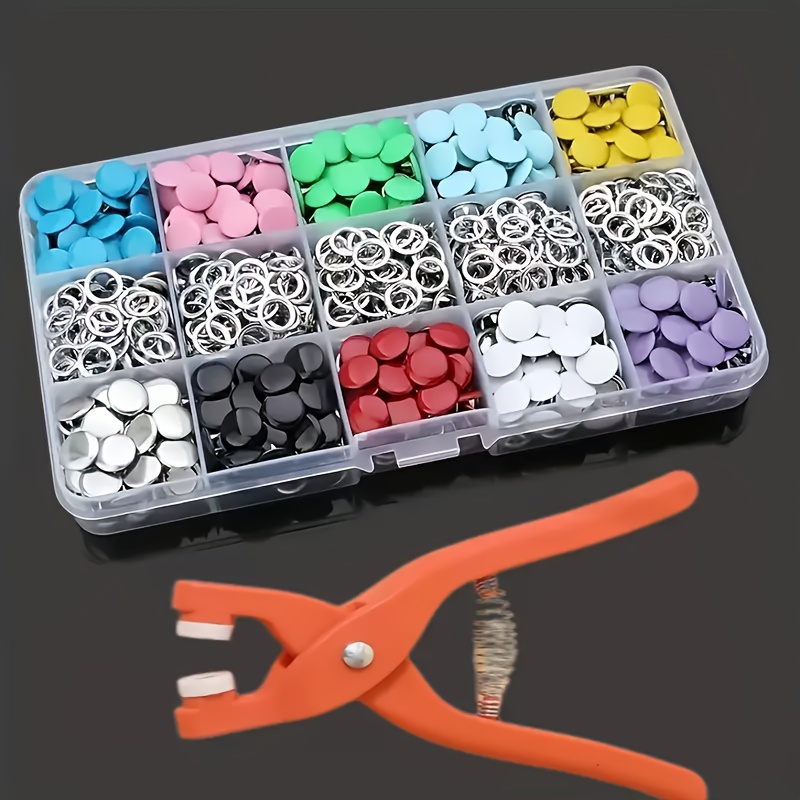 100Pcs Kancing Jahit Logam War - Snap Fastener Set ulasan dan harga
