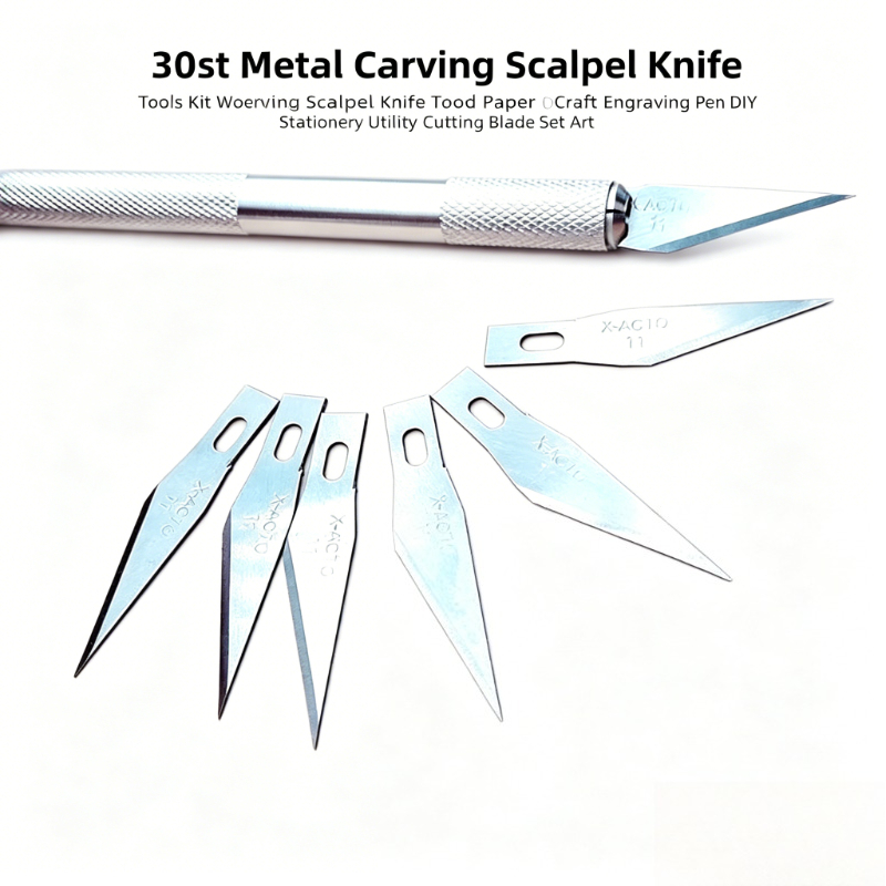 30Set Kit Pisau Skalpell Ukir  - Craft Knife Set ulasan dan harga