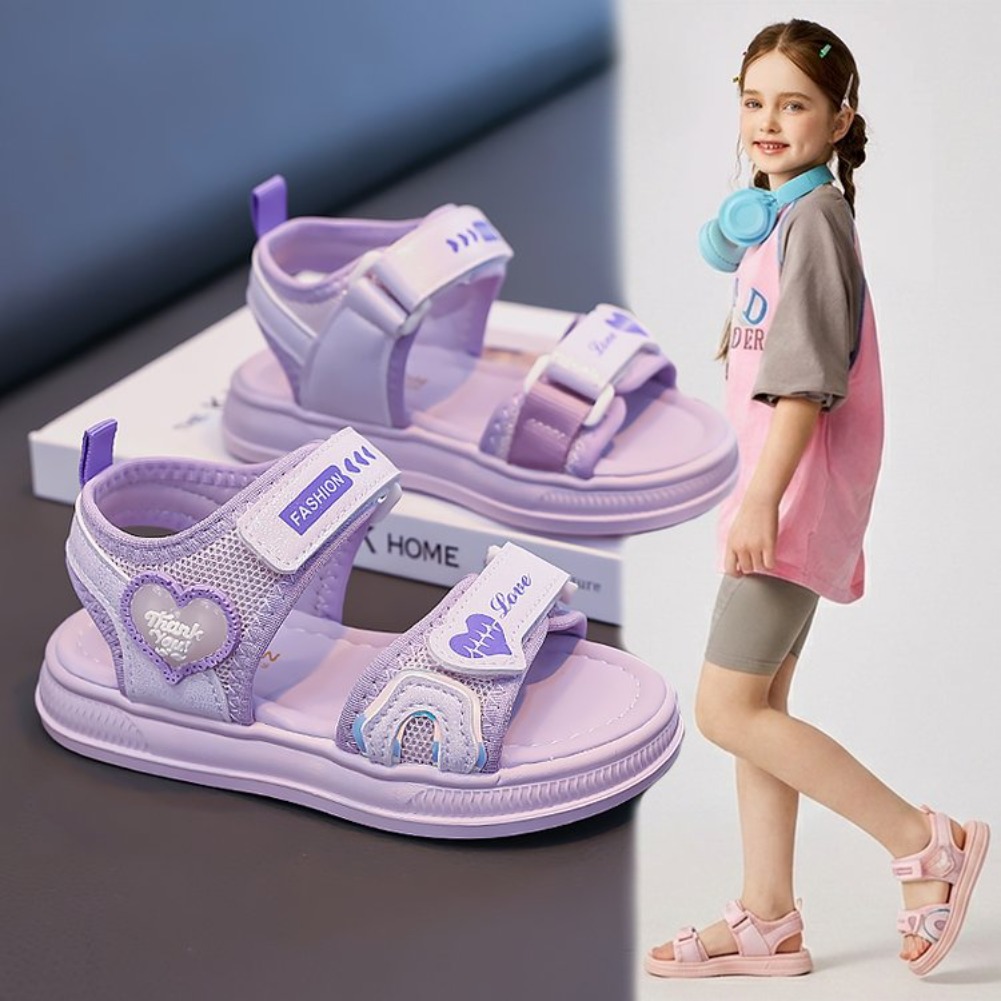 Sandal Putri Bentuk Hati untuk - Velcro Hook Loop ulasan dan harga