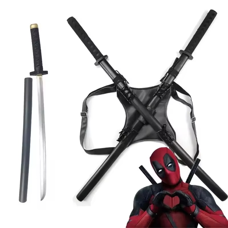 Pedang Katana Deadpool PU Anim - Cosplay Prop Dagger ulasan dan harga