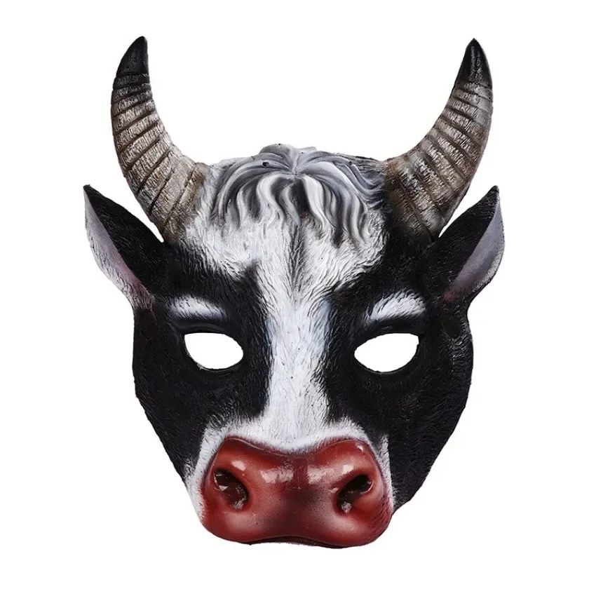 Masker Kepala Sapi Hewan Reali - Cosplay Prop Foam ulasan dan harga
