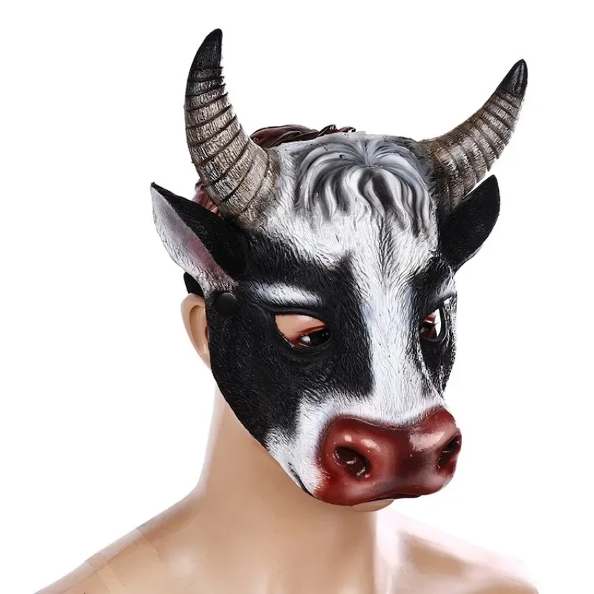 Masker Kepala Sapi Hewan Reali - Cosplay Prop Foam ulasan dan harga