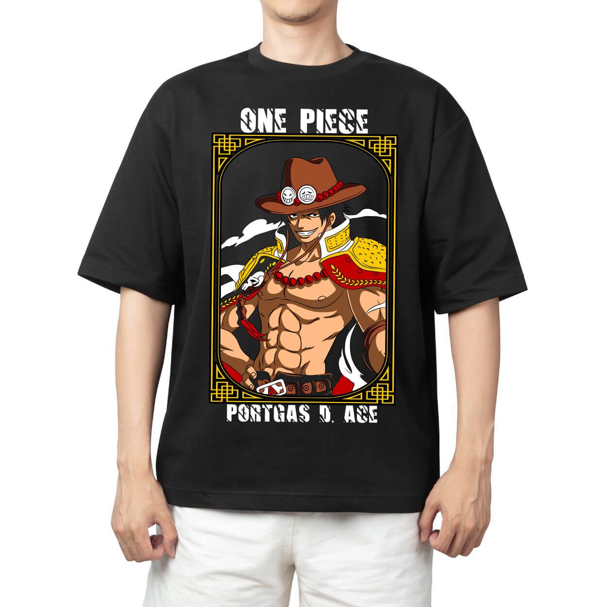 One Piece 2026 Kaus Katun Pria - Cosplay Flame Prop ulasan dan harga