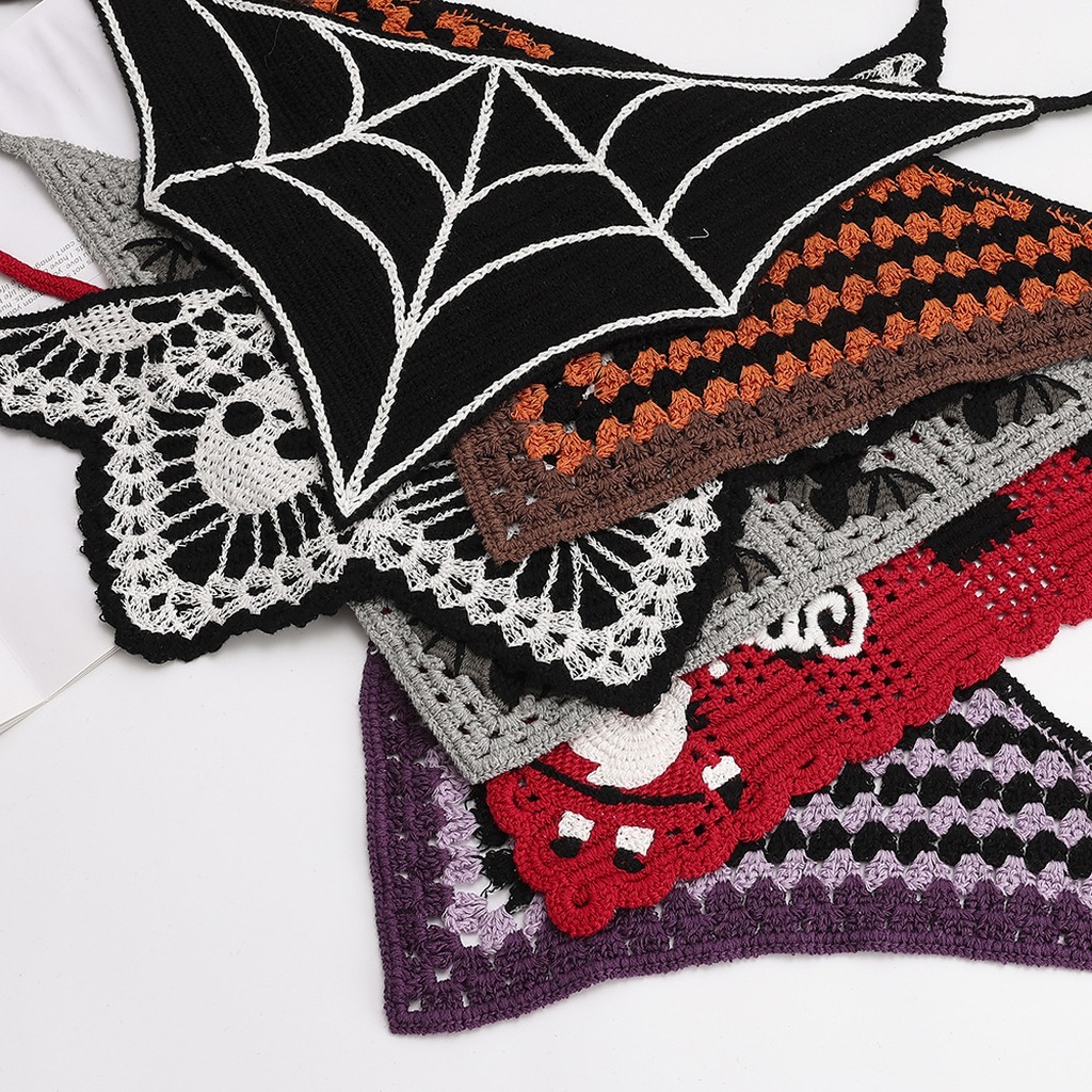 Topi Syal Segitiga Rajut Katun - Cosplay Bat Prop ulasan dan harga