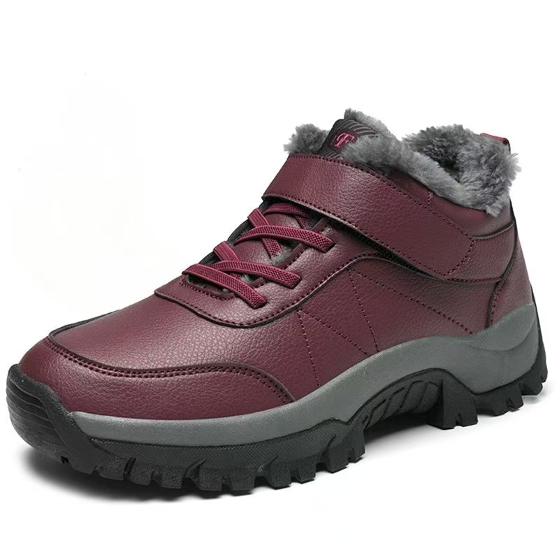 Sepatu Bot Salju Wanita Kulit  - Velcro Hook Loop ulasan dan harga