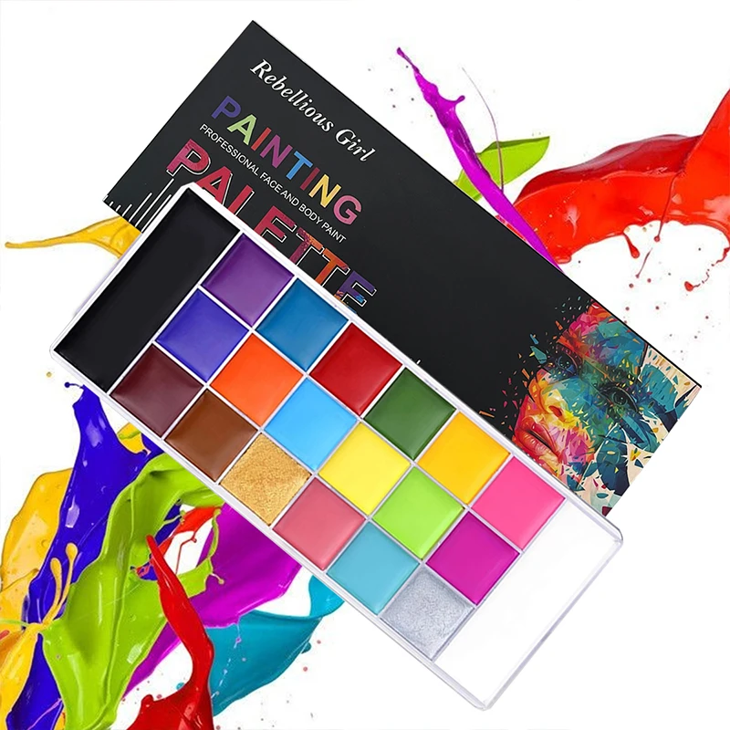Lukisan minyak wajah, 20 warna - Cosplay Prop Paint ulasan dan harga